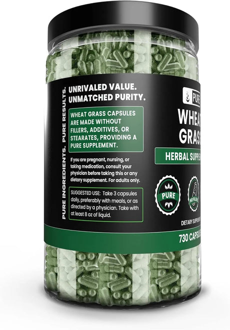 PURE ORIGINAL INGREDIENTS - Pure Original Ingredients Wheat Grass 730 Capsulas - The Red Vitamin MX - Suplementos Alimenticios - {{ shop.shopifyCountryName }}
