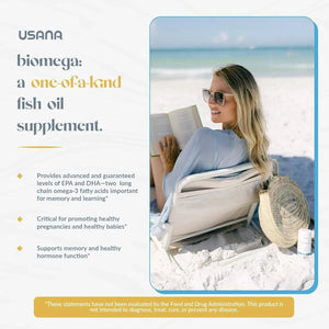 USANA - USANA BiOmega Fish Oil Supplement with Omega 3 56 Capsulas - The Red Vitamin MX - Suplementos Alimenticios - {{ shop.shopifyCountryName }}