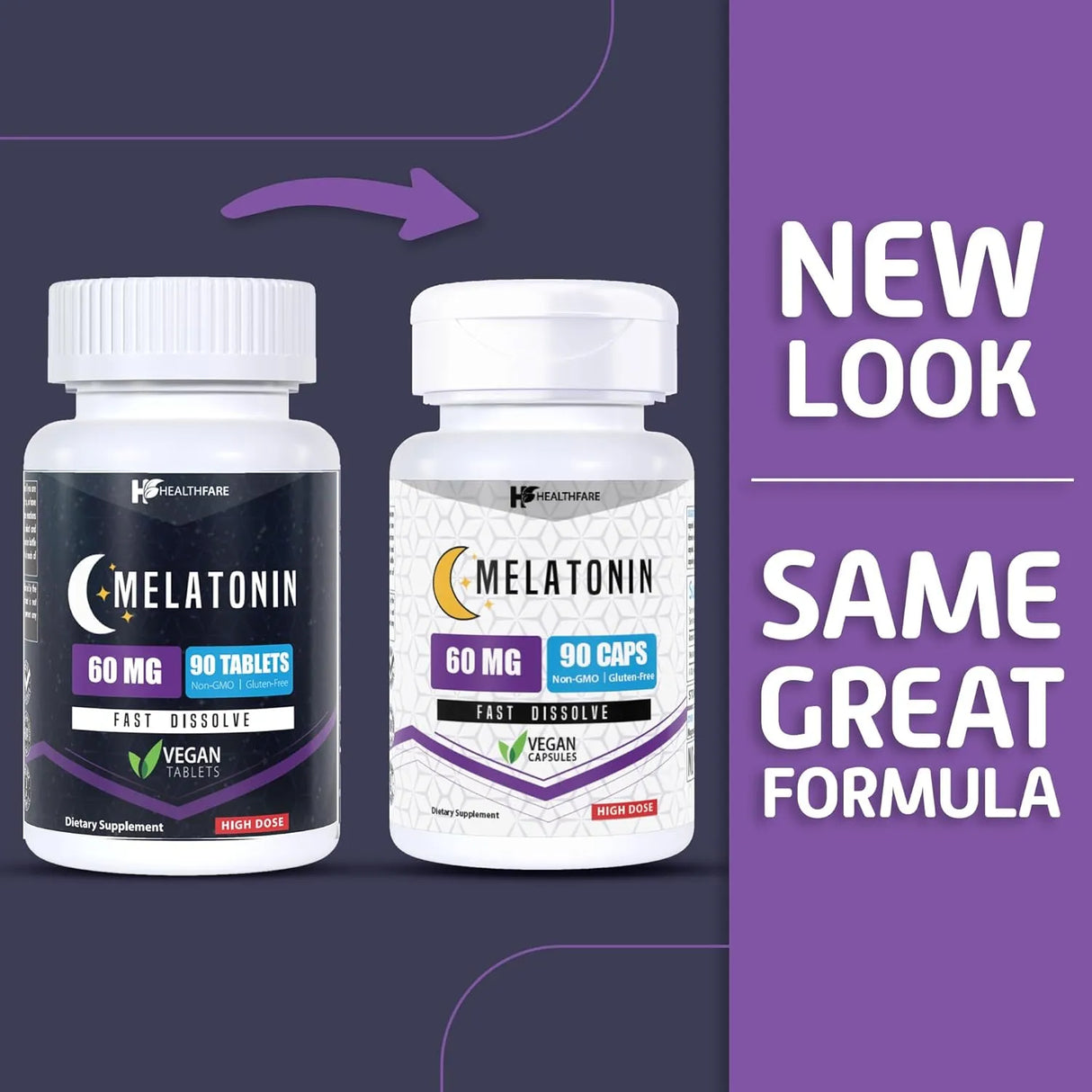 HEALTHFARE - Healthfare Melatonin 60Mg. 90 Tabletas 2 Pack - The Red Vitamin MX - Suplementos Alimenticios - {{ shop.shopifyCountryName }}