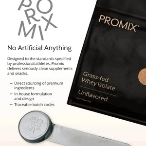 PROMIX - Promix Grass-Fed Whey Protein Isolate Powder Unflavored 2.5 Lbs. - The Red Vitamin MX - Suplementos Alimenticios - {{ shop.shopifyCountryName }}
