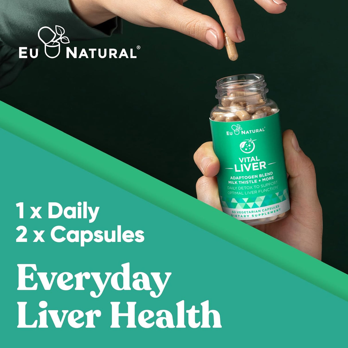 Eu Natural Vital Liver Cleanse Detox & Repair 60 Capsulas