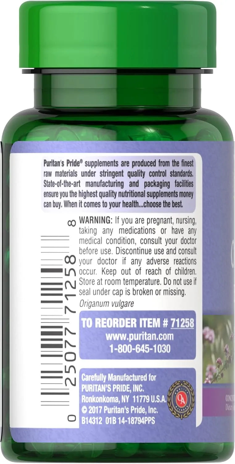 PURITAN'S PRIDE - Puritan's Pride Oil of Oregano Extract 150Mg. 180 Capsulas Blandas 2 Pack - The Red Vitamin MX - Suplementos Alimenticios - {{ shop.shopifyCountryName }}