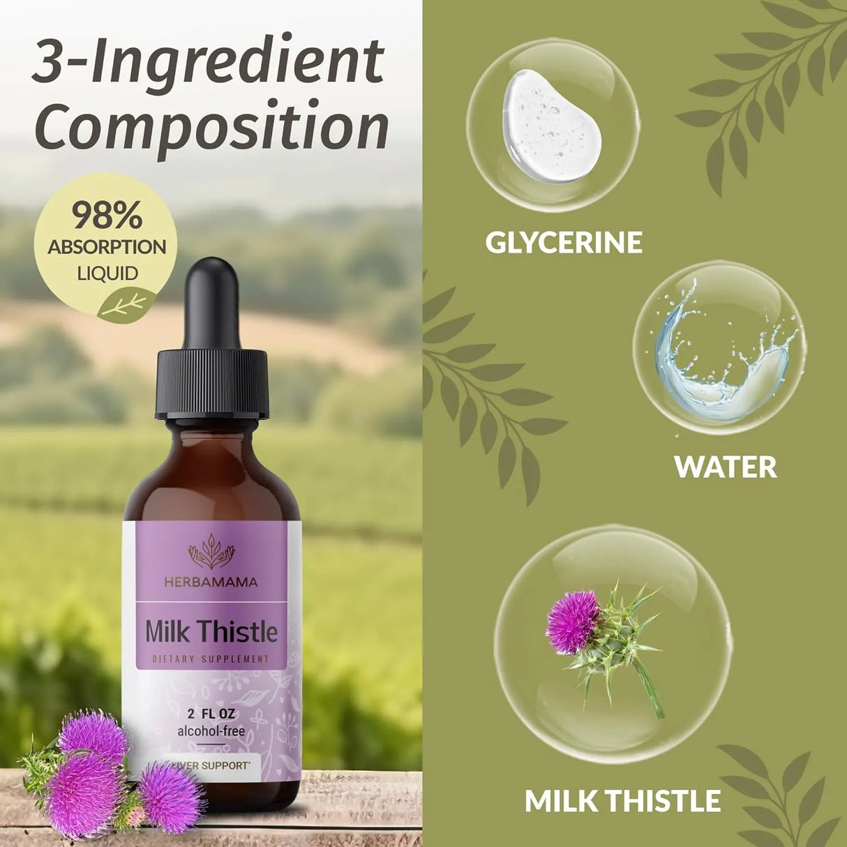 HERBAMAMA - HERBAMAMA Milk Thistle Drops 2 Fl.Oz. - The Red Vitamin MX - Suplementos Alimenticios - {{ shop.shopifyCountryName }}