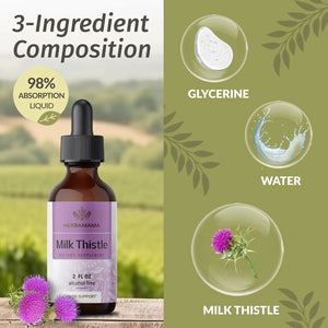 HERBAMAMA - HERBAMAMA Milk Thistle Drops 2 Fl.Oz. - The Red Vitamin MX - Suplementos Alimenticios - {{ shop.shopifyCountryName }}