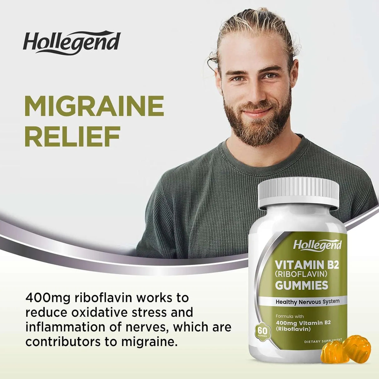 HOLLEGEND - HOLLEGEND Vitamin B2 Gummies Riboflavin 400Mg. 60 Gomitas - The Red Vitamin MX - Suplementos Alimenticios - {{ shop.shopifyCountryName }}