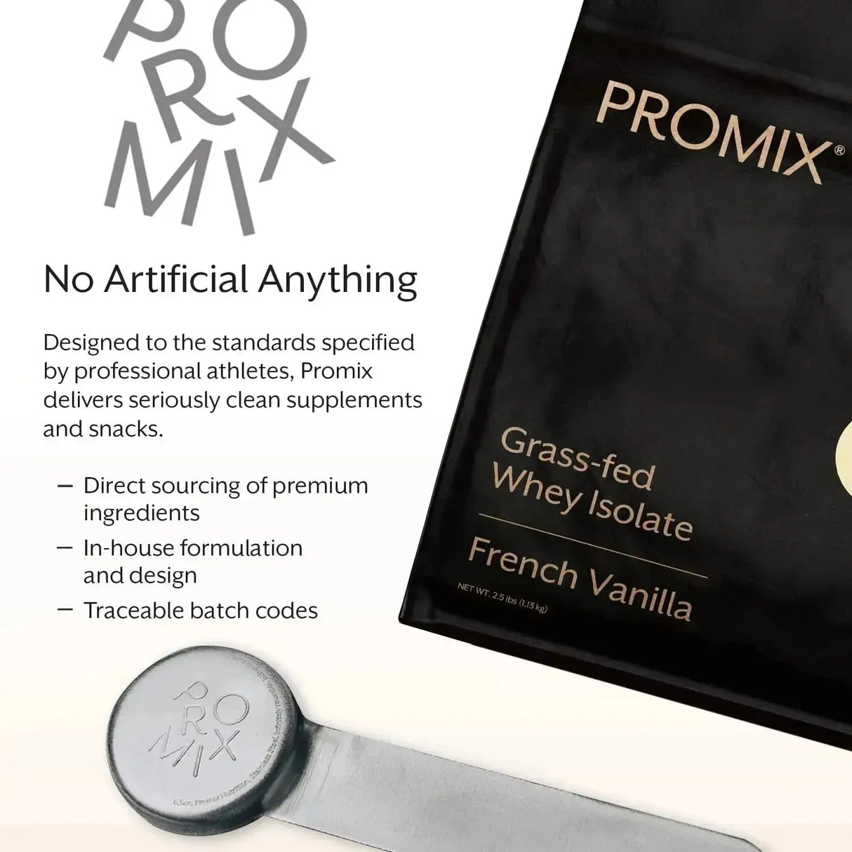 PROMIX - Promix Grass-Fed Whey Protein Isolate Powder Vanilla 2.5 Lbs. - The Red Vitamin MX - Suplementos Alimenticios - {{ shop.shopifyCountryName }}