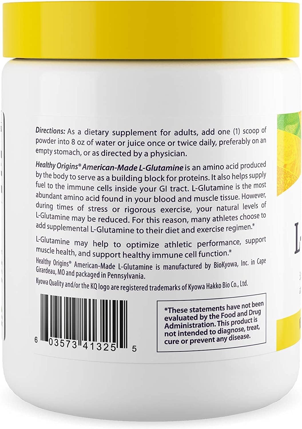 Healthy Origins L-Glutamine Powder 300Gr.