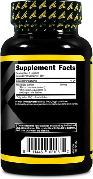 PRIMAFORCE - Primaforce Milk Thistle 1000Mg. 180 Capsulas - The Red Vitamin MX - Suplementos Alimenticios - {{ shop.shopifyCountryName }}