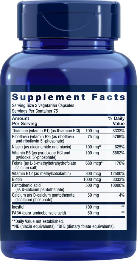 Life Extension BioActive Complete B-Complex 150 Capsulas
