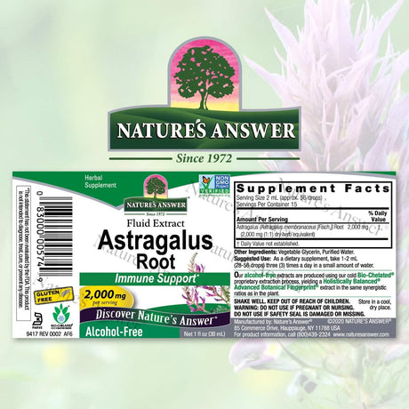 Nature's Answer Astragalus Root Extract 1 Fl. Oz.