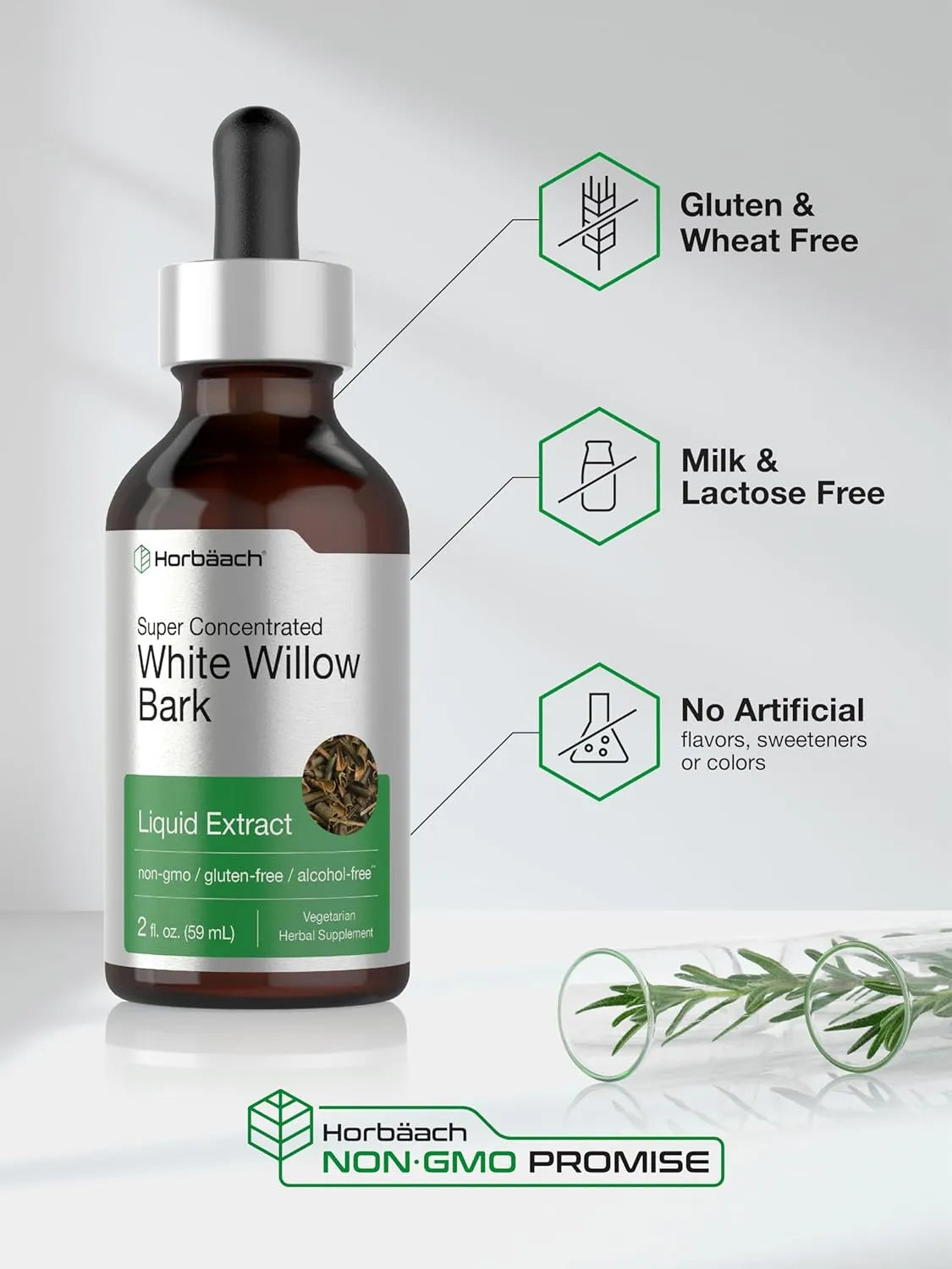 HORBAACH - Horbaach White Willow Bark Extract Tincture 2 Fl.Oz. - The Red Vitamin MX - Suplementos Alimenticios - {{ shop.shopifyCountryName }}