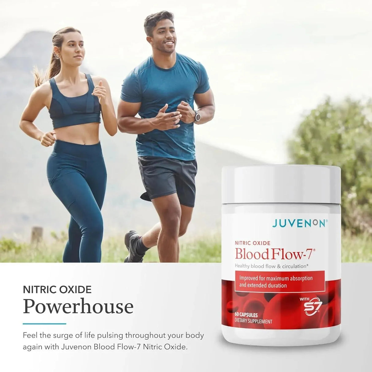 JUVENON - Juvenon BloodFlow-7 Nitric Oxide 60 Capsulas - The Red Vitamin MX - Suplementos Alimenticios - {{ shop.shopifyCountryName }}