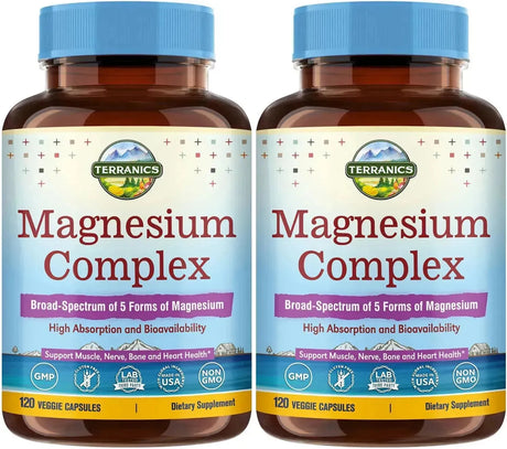 TERRANICS - Terranics 5-in-1 Magnesium Complex 120 Capsulas 2 Pack - The Red Vitamin MX - Suplementos Alimenticios - {{ shop.shopifyCountryName }}