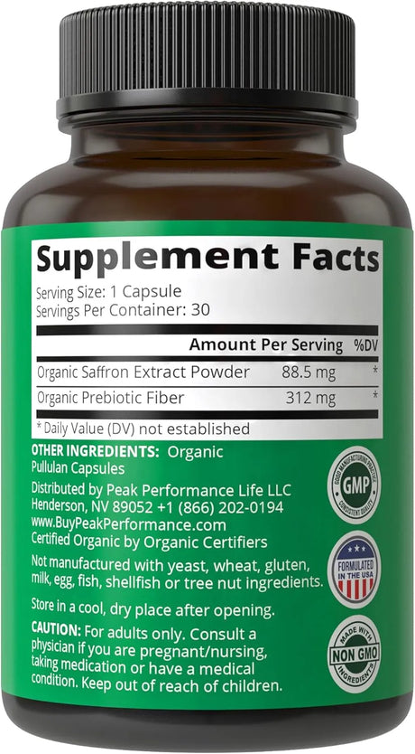 PEAK PERFORMANCE - Peak Performance Saffron 30 Capsulas - The Red Vitamin MX - Suplementos Alimenticios - {{ shop.shopifyCountryName }}