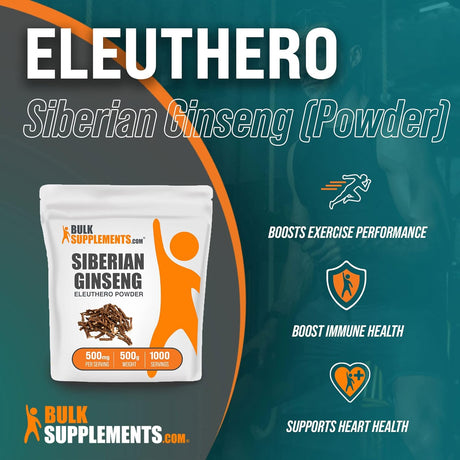 Bulk Supplements Eleuthero Root Powder 500Gr.