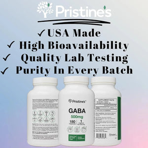 PRISTINE'S - Pristine's GABA 500Mg. 180 Capsulas - The Red Vitamin MX - Suplementos Alimenticios - {{ shop.shopifyCountryName }}