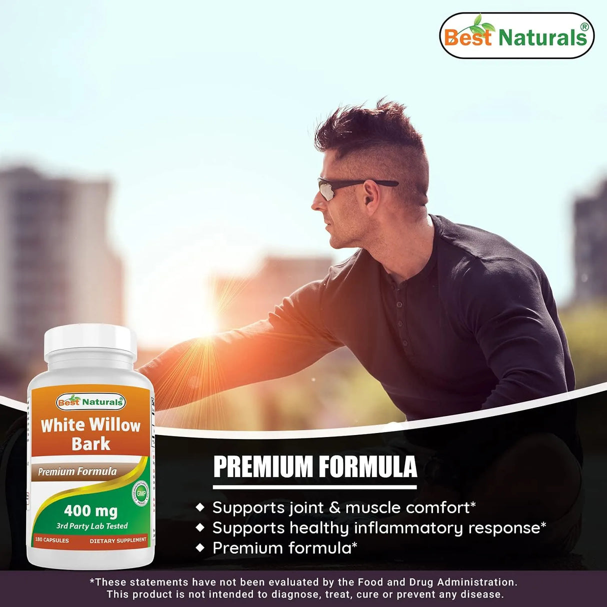 BEST NATURALS - Best Naturals White Willow Bark 400Mg. 180 Capsulas 2 Pack - The Red Vitamin MX - Suplementos Alimenticios - {{ shop.shopifyCountryName }}