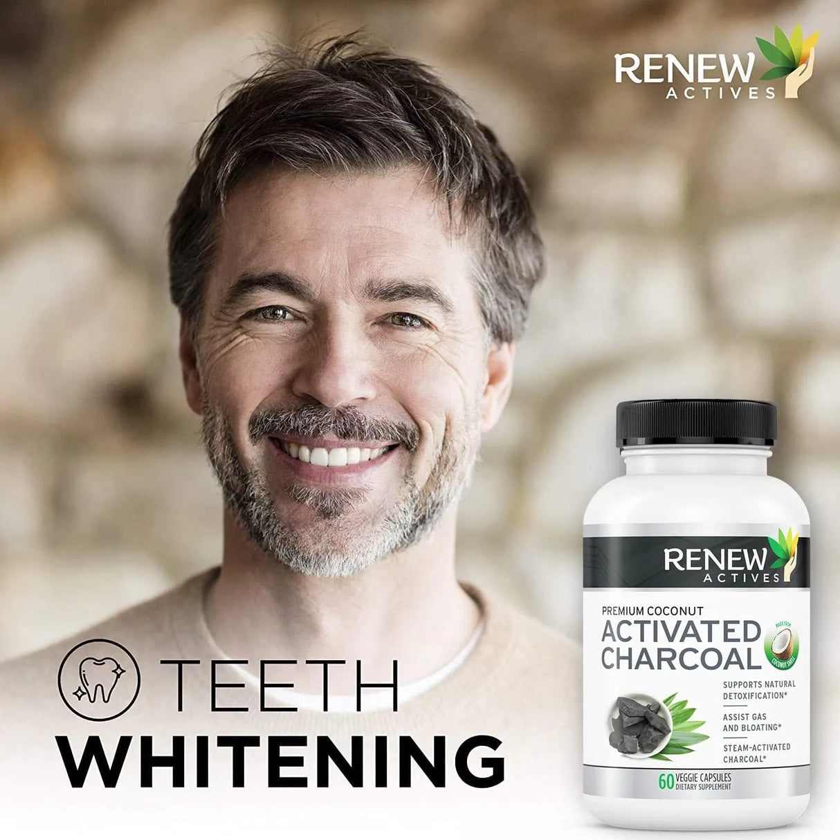 RENEW ACTIVES - Renew Actives Activated Charcoal 60 Capsulas - The Red Vitamin MX - Suplementos Alimenticios - {{ shop.shopifyCountryName }}