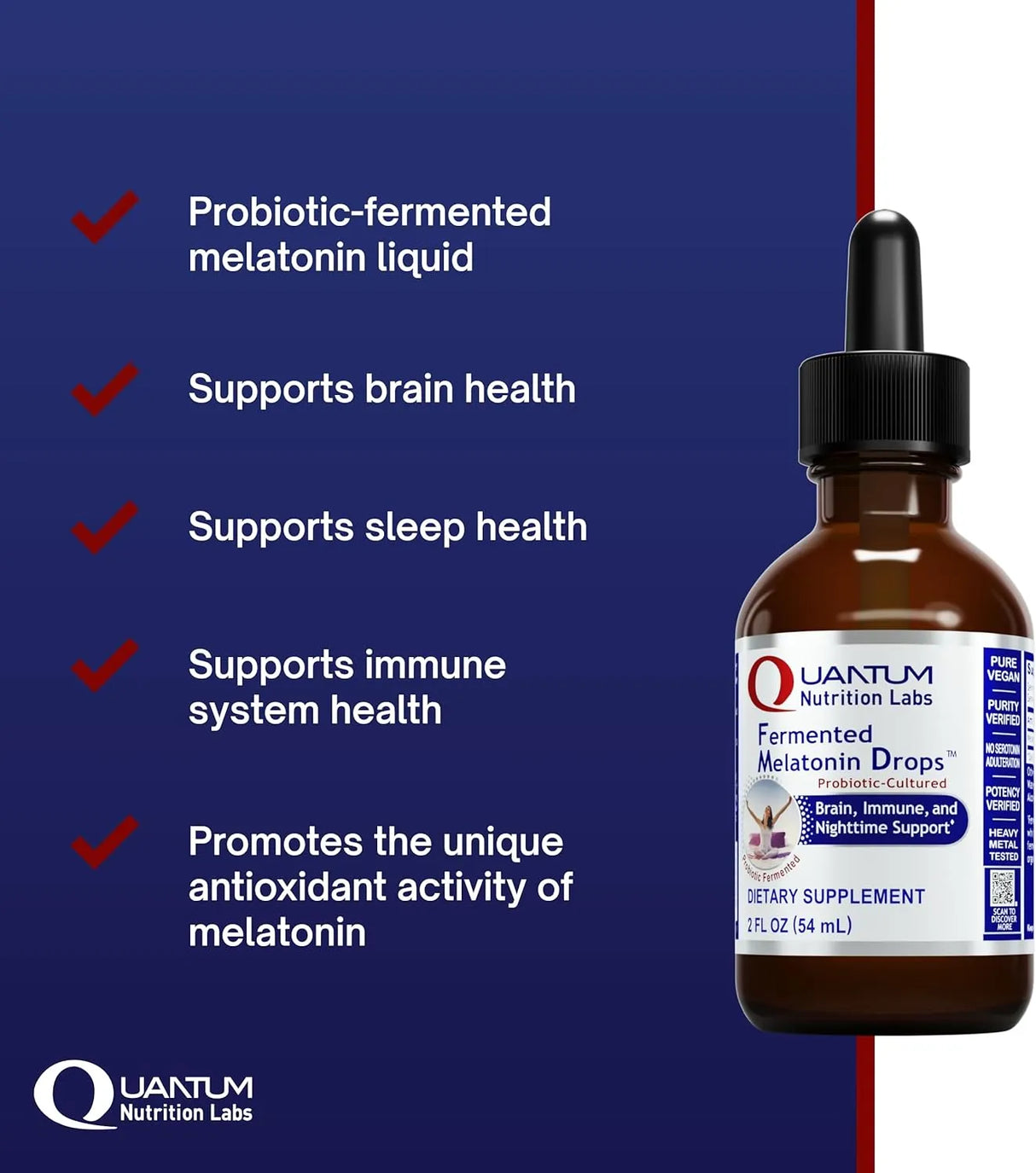 QUANTUM NUTRITION - Quantum Nutrition Labs Fermented Melatonin Drops 2 Fl.Oz. - The Red Vitamin MX - Suplementos Alimenticios - {{ shop.shopifyCountryName }}
