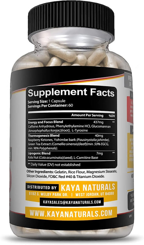 Kaya Naturals Oxy Burn Supreme Fat Burner 60 Capsulas