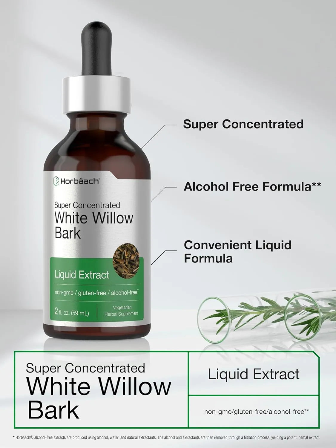 HORBAACH - Horbaach White Willow Bark Extract Tincture 2 Fl.Oz. - The Red Vitamin MX - Suplementos Alimenticios - {{ shop.shopifyCountryName }}
