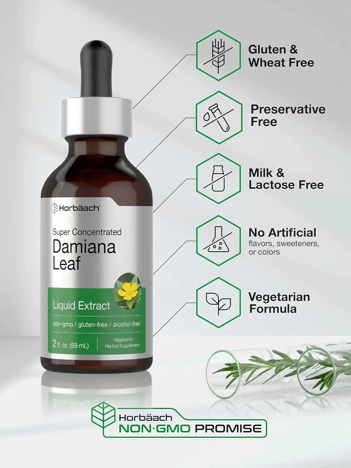HORBAACH - Horbaach Damiana Leaf Herb Tincture 2 Fl.Oz. - The Red Vitamin MX - Suplementos Alimenticios - {{ shop.shopifyCountryName }}