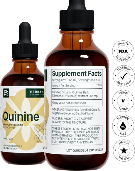 Herbana Quinine Liquid Extract 4 Fl.Oz.