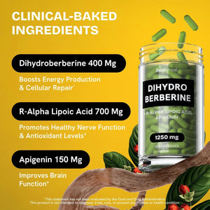 HEALMEAL - HealMeal Dihydroberberine 1,250Mg. 120 Capsulas - The Red Vitamin MX - Suplementos Alimenticios - {{ shop.shopifyCountryName }}