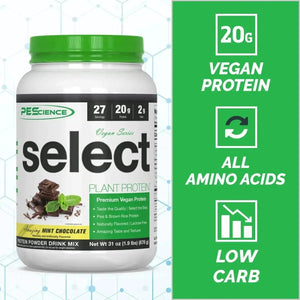 PESCIENCE - PEScience Select Vegan Plant Based Protein Powder Mint Chocolate 27 Servicios 878Gr. - The Red Vitamin MX - Suplementos Alimenticios - {{ shop.shopifyCountryName }}