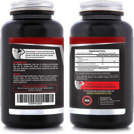 Vitamorph Labs CLA Safflower Oil 180 Capsulas Blandas