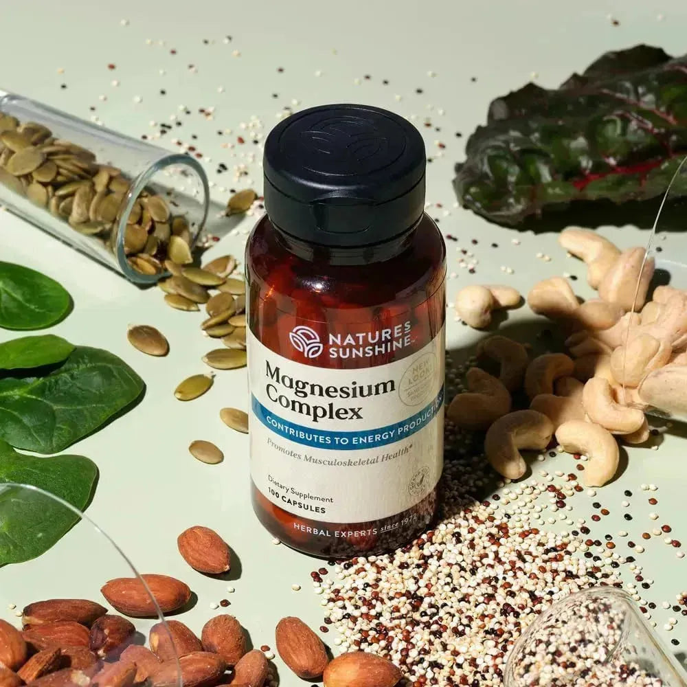 NATURES SUNSHINE - Nature’s Sunshine Magnesium Complex 100 Capsulas - The Red Vitamin MX - Suplementos Alimenticios - {{ shop.shopifyCountryName }}