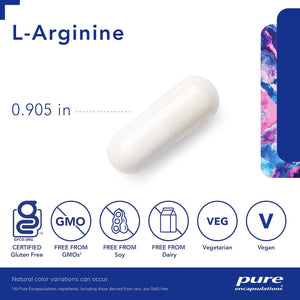 Pure Encapsulations L-Arginine 1400Mg. 90 Capsulas