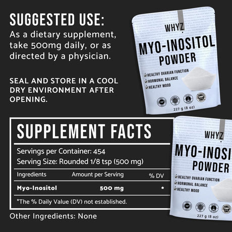 WHYZ Myo-Inositol Powder 227Gr.