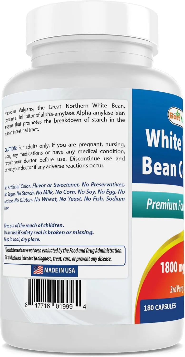 BEST NATURALS - Best Naturals White Kidney Bean Complex 1800Mg. 180 Capsulas - The Red Vitamin MX - Suplementos Alimenticios - {{ shop.shopifyCountryName }}
