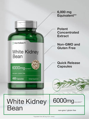 HORBAACH - Horbaach White Kidney Bean Extract 6000Mg. 400 Capsulas - The Red Vitamin MX - Suplementos Alimenticios - {{ shop.shopifyCountryName }}