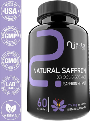 Nutra Simple Saffron 177Mg. 60 Capsulas
