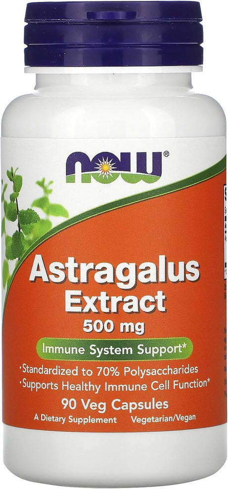 Now Supplements Astragalus 500Mg. 90 Capsulas 2 Pack