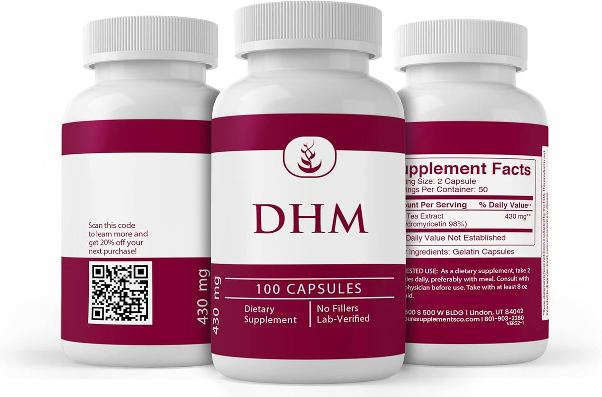 Pure Original Ingredients DHM Dihydromyricetin 100 Capsulas