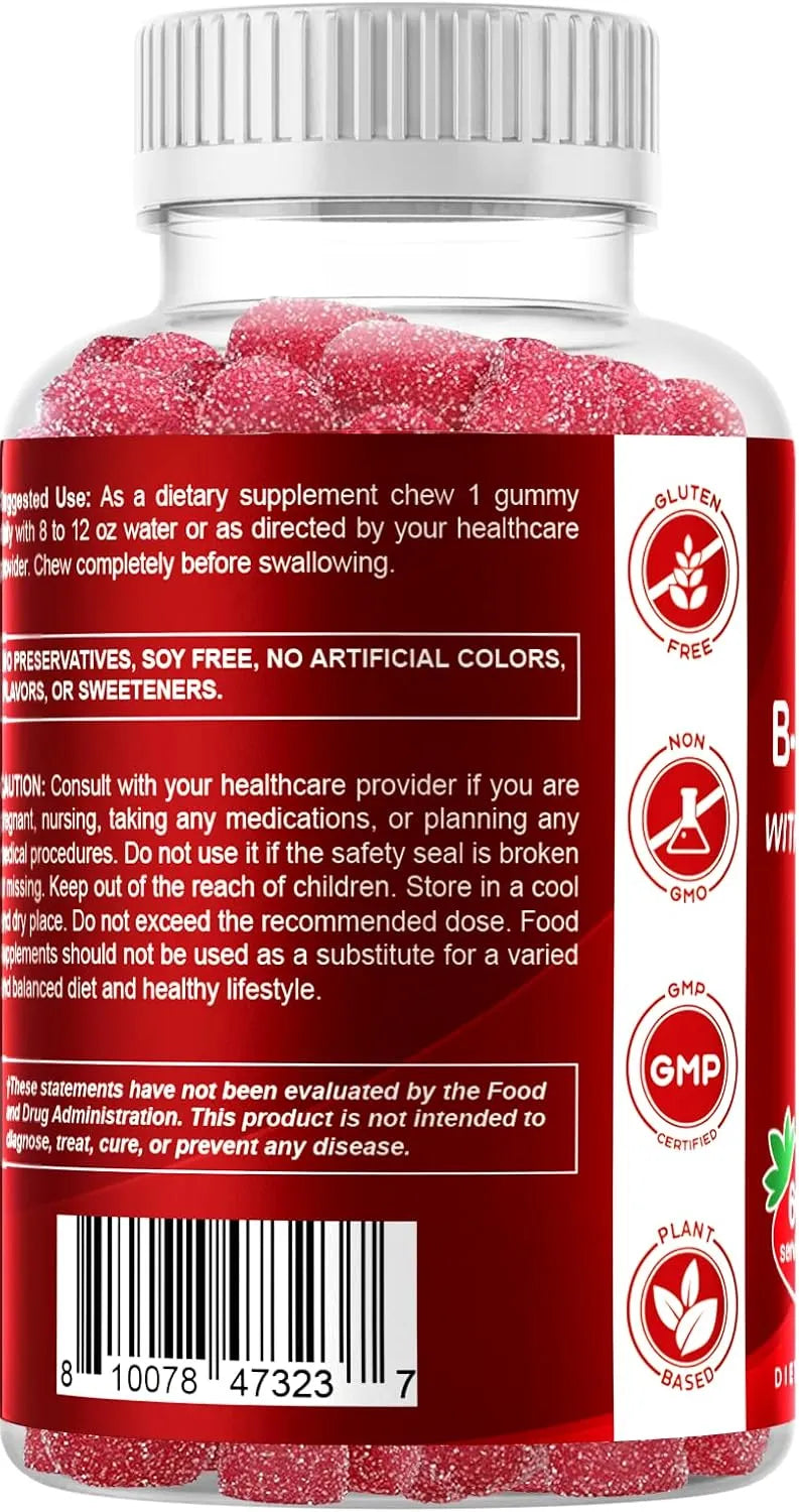 VITAMATIC - Vitamatic Vitamin B Complex Gummies with Vitamin C 60 Gomitas 2 Pack - The Red Vitamin MX - Suplementos Alimenticios - {{ shop.shopifyCountryName }}