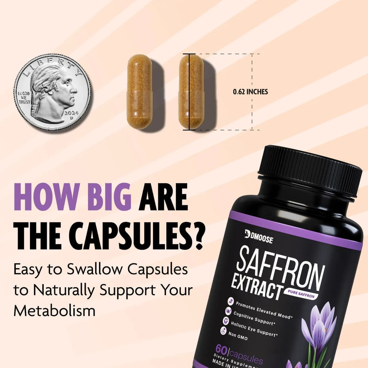 DMOOSE - DMoose Saffron Extract 88.5Mg. 60 Capsulas - The Red Vitamin MX - Suplementos Alimenticios - {{ shop.shopifyCountryName }}