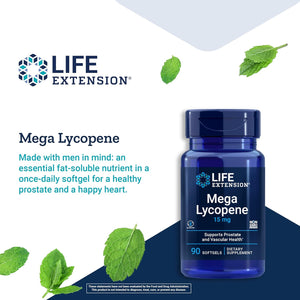 Life Extension Mega Lycopene 15Mg. 90 Capsulas Blandas