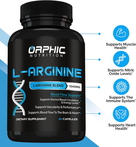 ORPHIC NUTRITION L Arginine 1000Mg. 60 Capsulas
