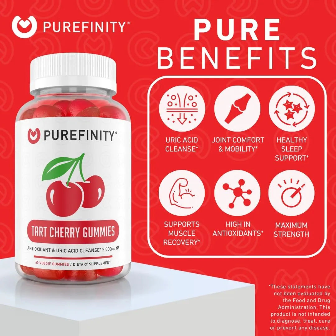 PUREFINITY - PUREFINITY Tart Cherry Gummies 60 Gomitas - The Red Vitamin MX - Suplementos Alimenticios - {{ shop.shopifyCountryName }}