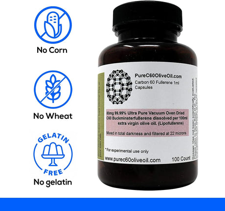 PUREC60 - PureC60OliveOil C60 Organic Olive Oil 100 Capsulas - The Red Vitamin MX - Suplementos Alimenticios - {{ shop.shopifyCountryName }}