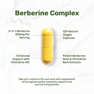 DEAL SUPPLEMENT - Deal Supplement Berberine with Yohimbine 500Mg. 120 Capsulas - The Red Vitamin MX - Suplementos Alimenticios - {{ shop.shopifyCountryName }}