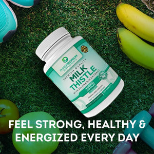 PUREPREMIUM SUPPLEMENTS - PurePremium Milk Thistle Supplement with Silymarin 450Mg. 120 Tabletas - The Red Vitamin MX - Suplementos Alimenticios - {{ shop.shopifyCountryName }}