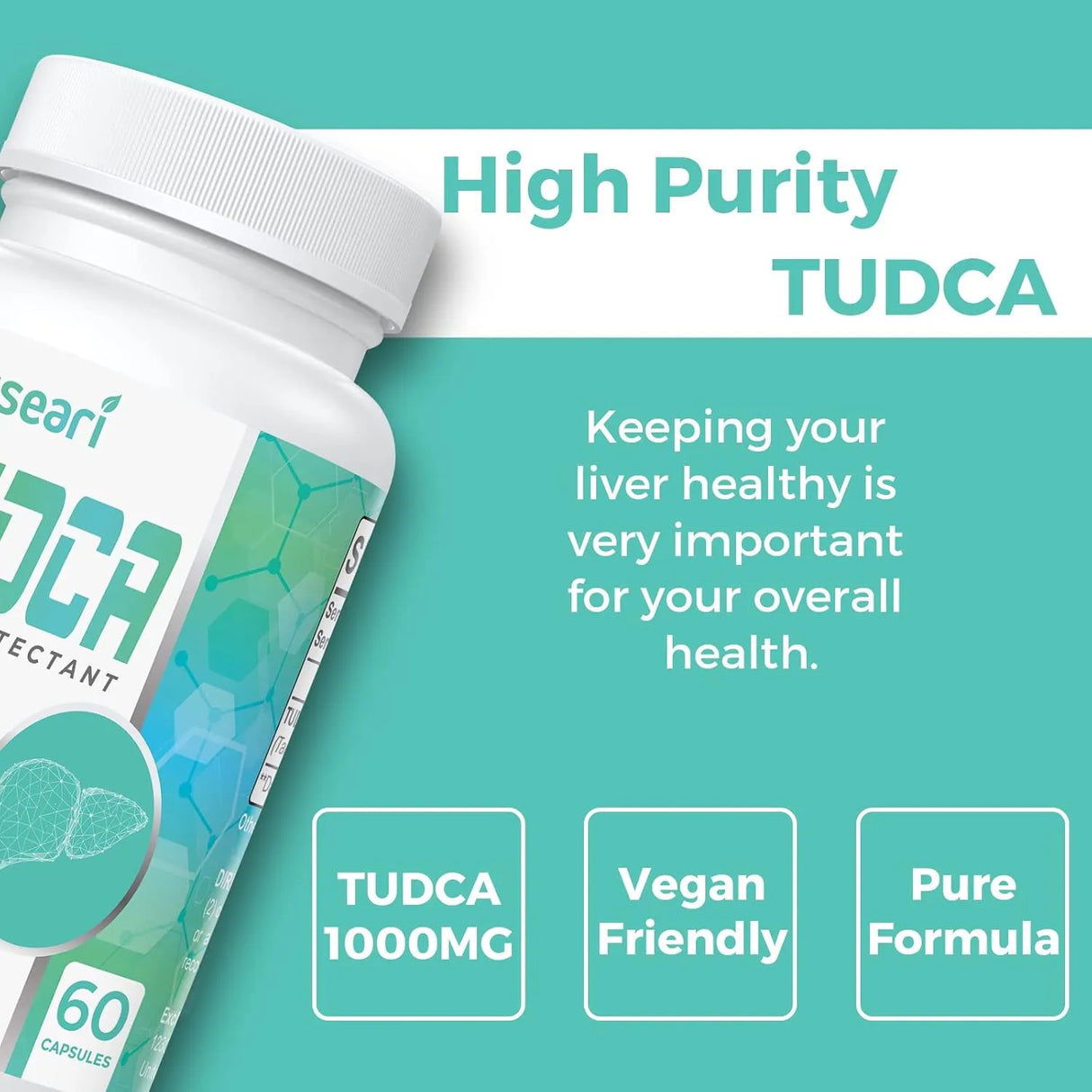 KAYSEARI - Kayseari TUDCA 1000Mg. 60 Capsulas 2 Pack - The Red Vitamin MX - Suplementos Alimenticios - {{ shop.shopifyCountryName }}