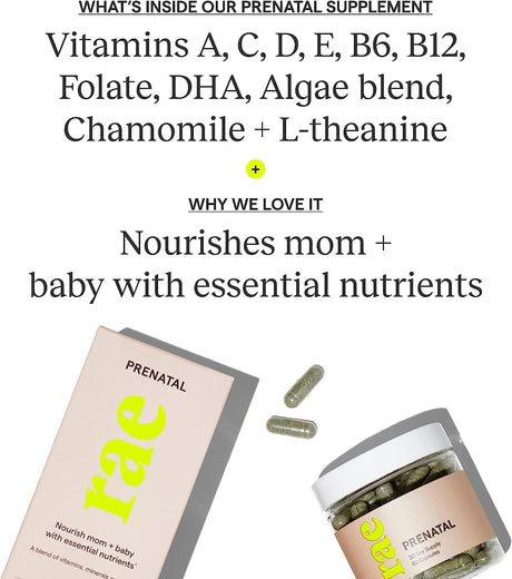 Rae Wellness Prenatal - Multivitamin 60 Capsulas