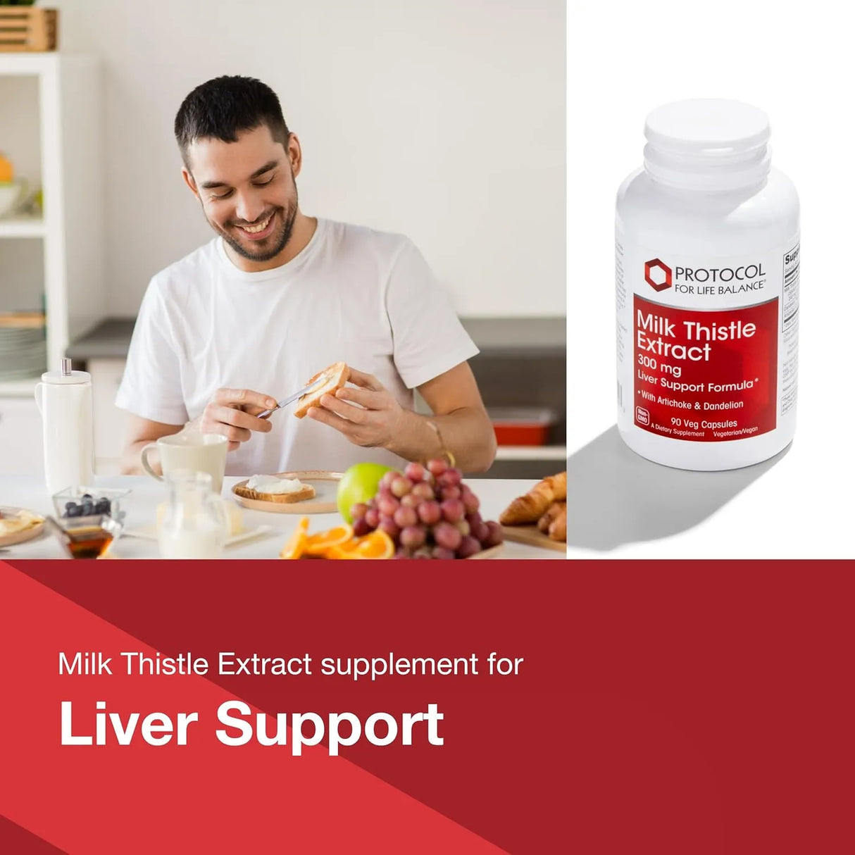 PROTOCOL FOR LIFE BALANCE - Protocol Milk Thistle Extract 300Mg. 90 Capsulas - The Red Vitamin MX - Suplementos Alimenticios - {{ shop.shopifyCountryName }}