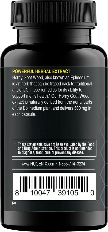 Nugenix Essentials Horny Goat Weed Extract 30 Capsulas